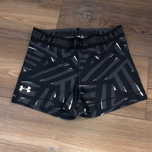 Under Armour Black Patterned Spandex